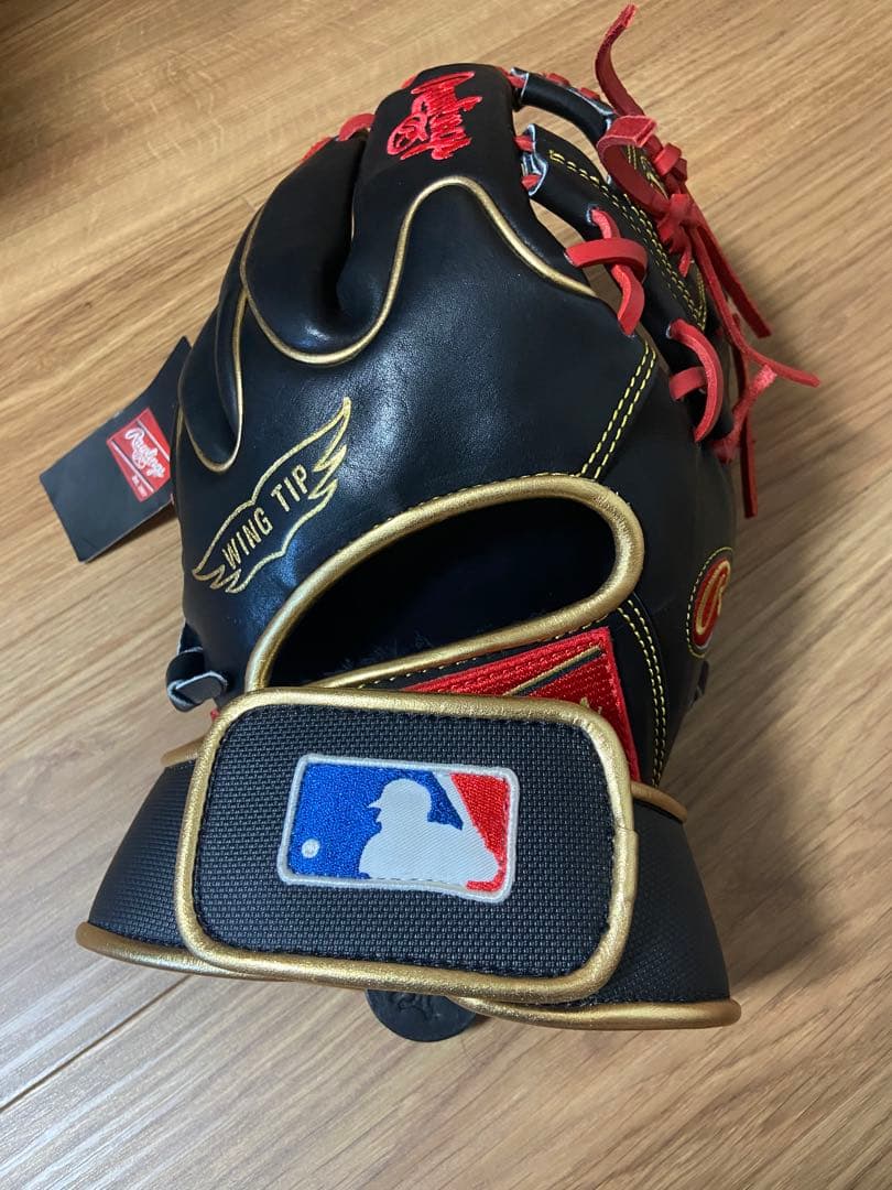 Rawlings MlB 205WModel 軟式 黒 グローブスタンド付き
