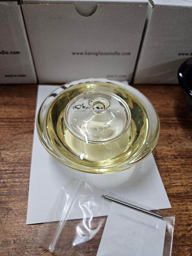 5点 狩野智宏 作 オイルランプ ガラス キャンドル TOHKA 狩野派 未使用