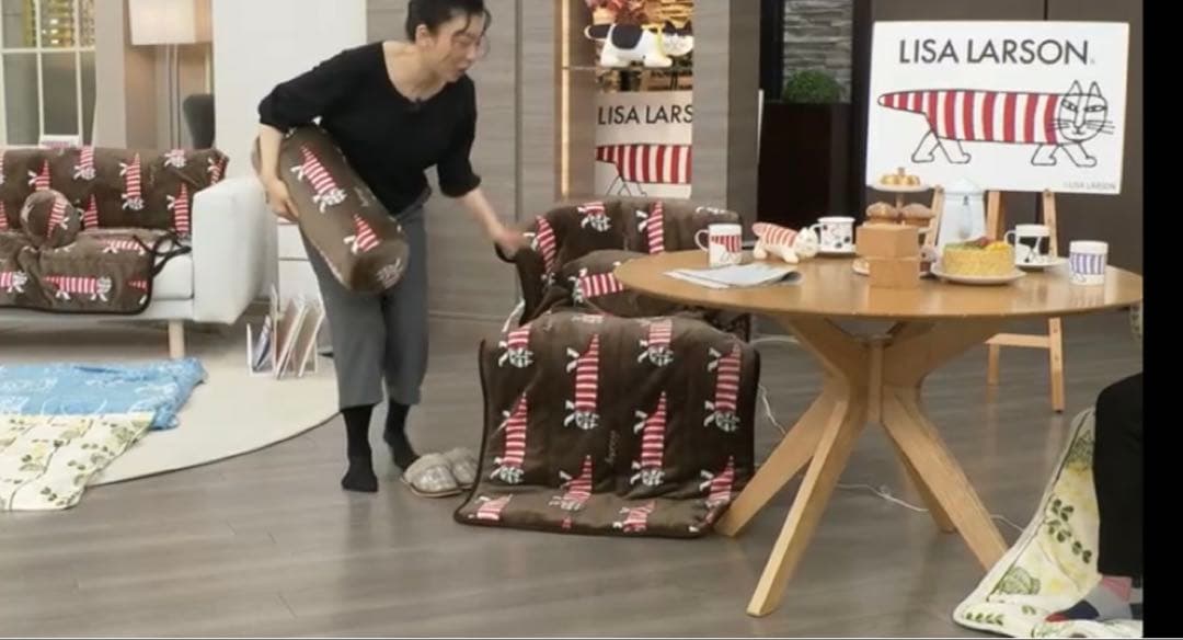 リサラーソン マイキー柄 電気マット あったかごろ寝マットクッション付き