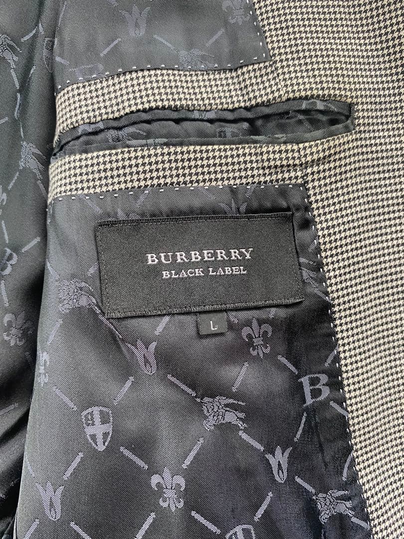 BURBERRY BLACK LABEL 千鳥柄ジャケット Lサイズ