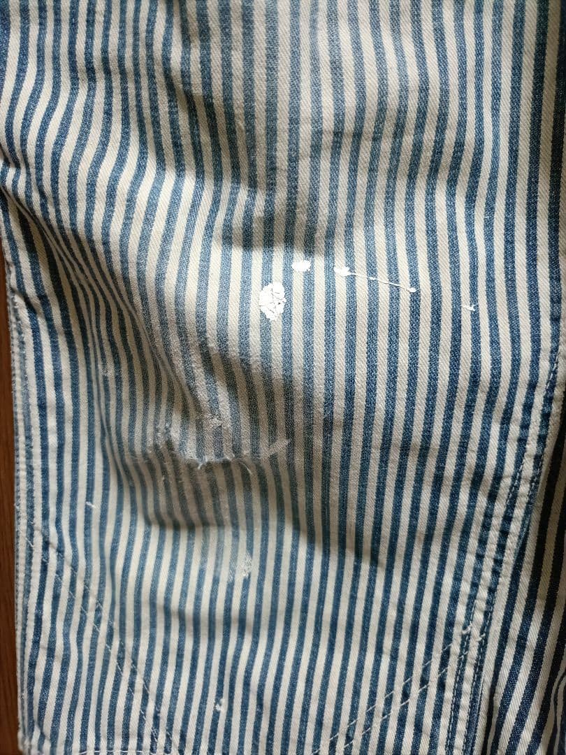 50s-60s BURLINGTON  ヒッコリー エプロンオーバーオール