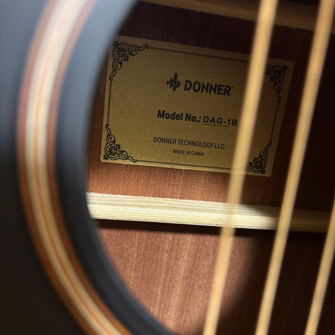 DONNER アコースティックギター DAG-1B ギターケース付き