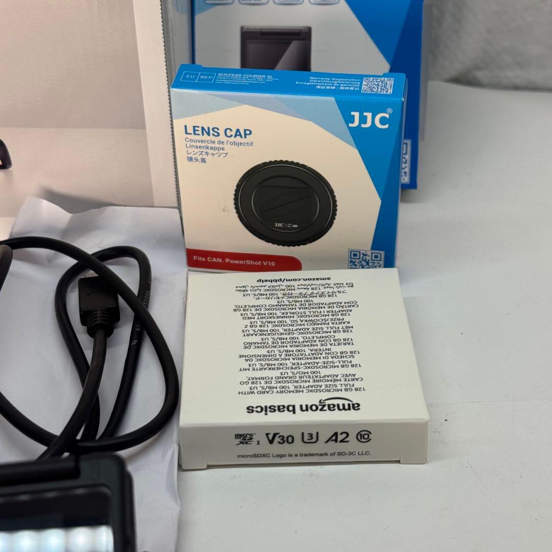 447＊Canon PowerShot V10 ブラック 付属品多数 美品 SD