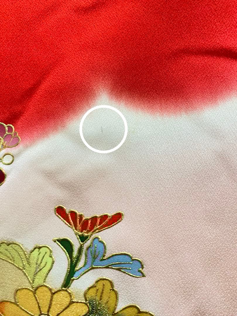 寿光織　女の子お宮参り　一つ身着物