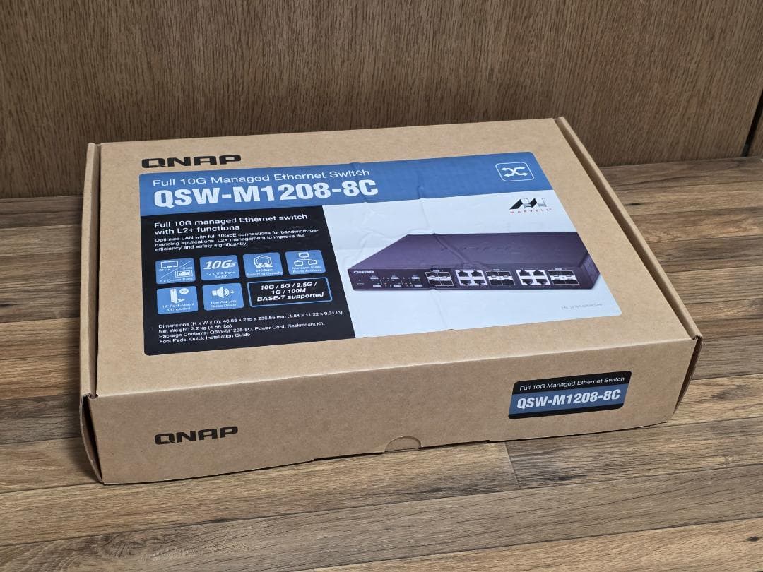 QNAP QSW-M1208-8C マネージドL2SW