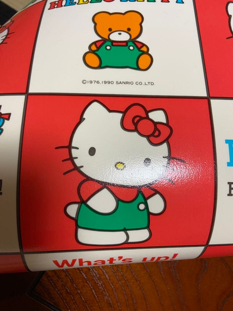 ハローキティ マット シート 希少 レア ヴィンテージ 日用品 雑貨 防水ラグ