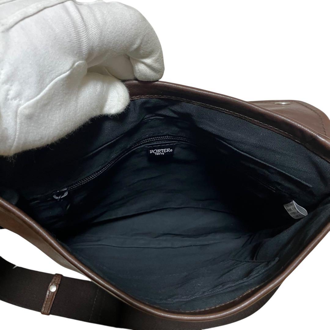 ✨希少✨PORTER 本革 レザー サコッシュ 日本製 廃番 COUNTER系