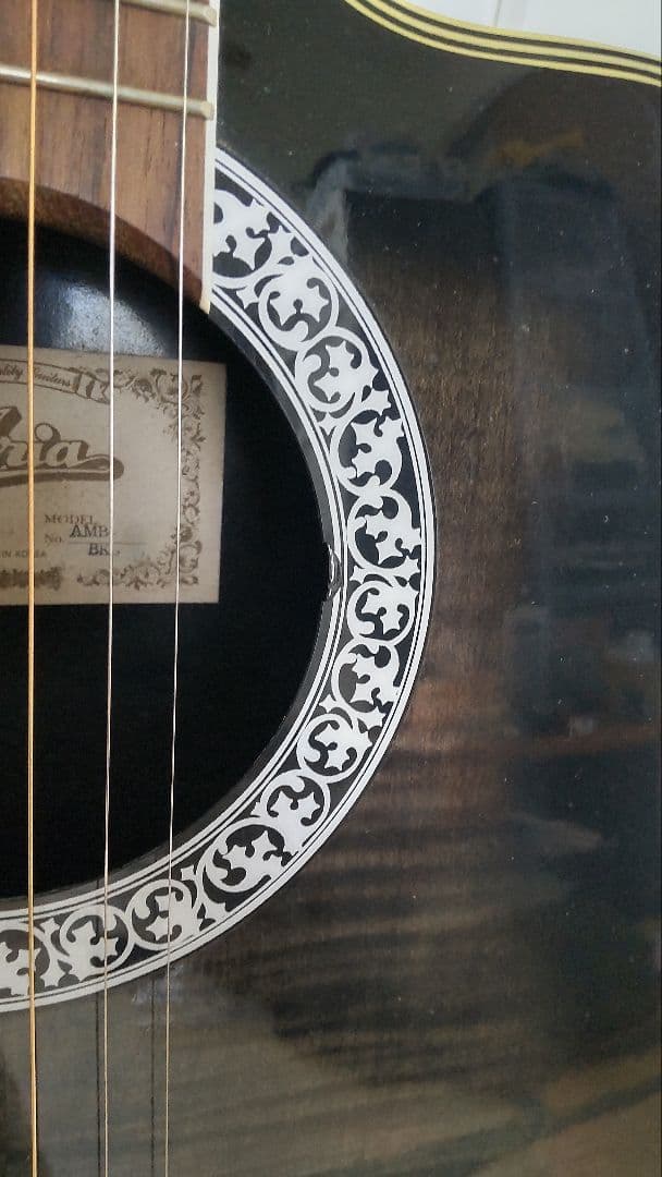 Aria amb35 エレアコギター ブラック