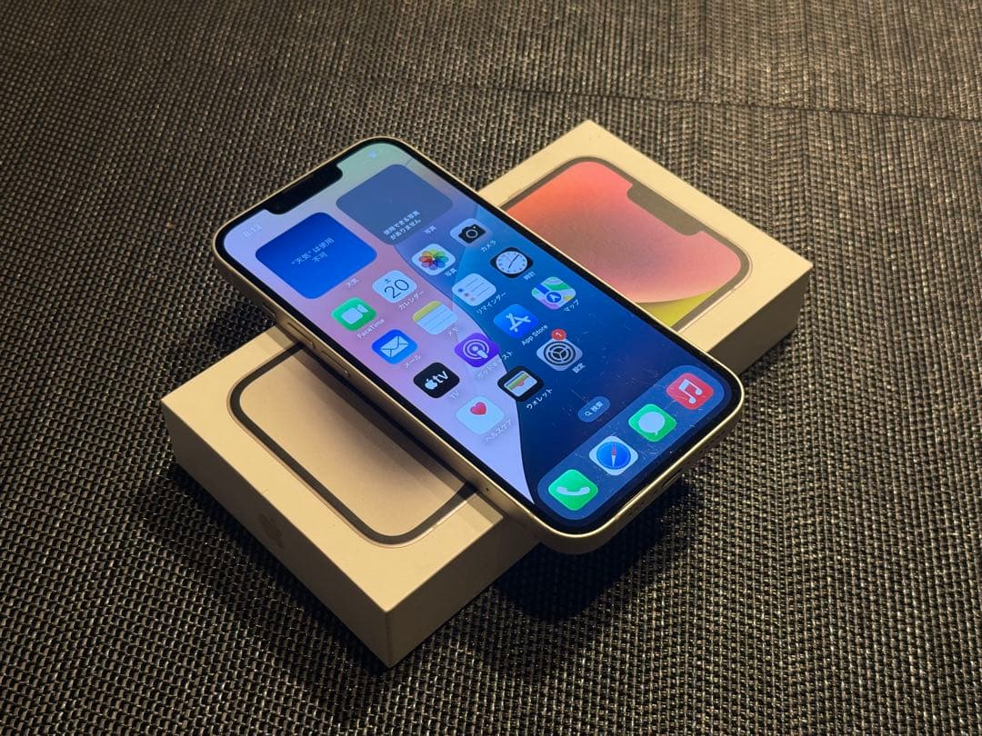 iPhone 14 128GB スターライト SIM フリー 100% バッテリ