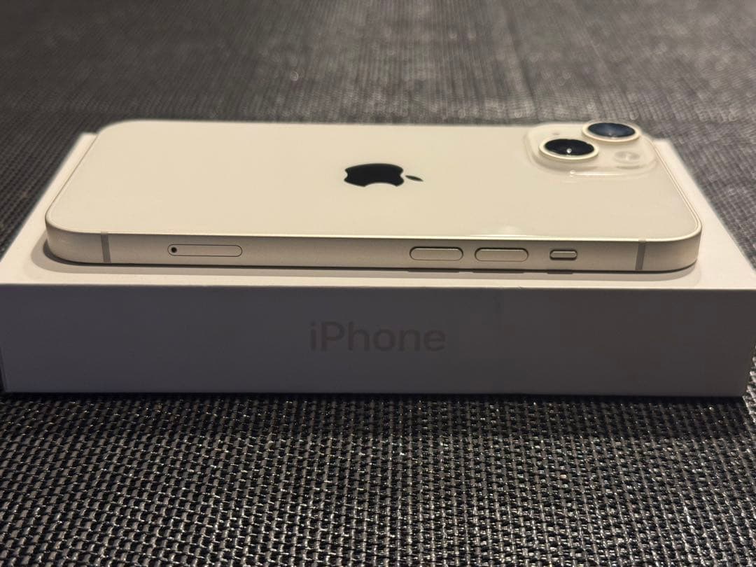 iPhone 14 128GB スターライト SIM フリー 100% バッテリ