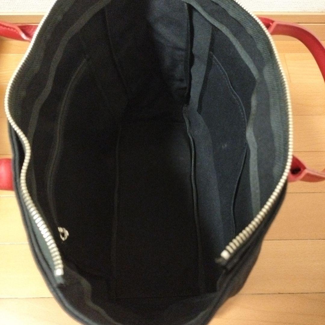 未使用品　日乃本帆布　革持ち手　ビジネスバッグ　トートバッグ