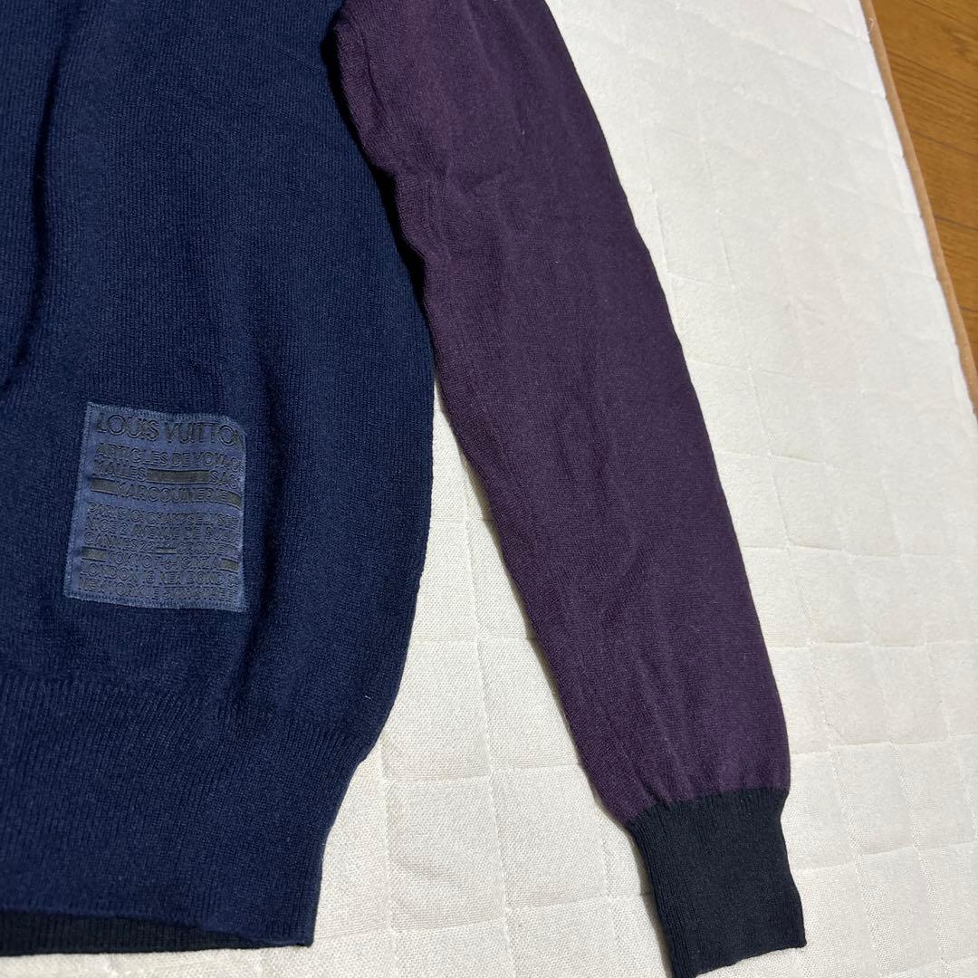 ルイヴィトン カシミヤ100% クルーネック ハイゲージ ニット セーター