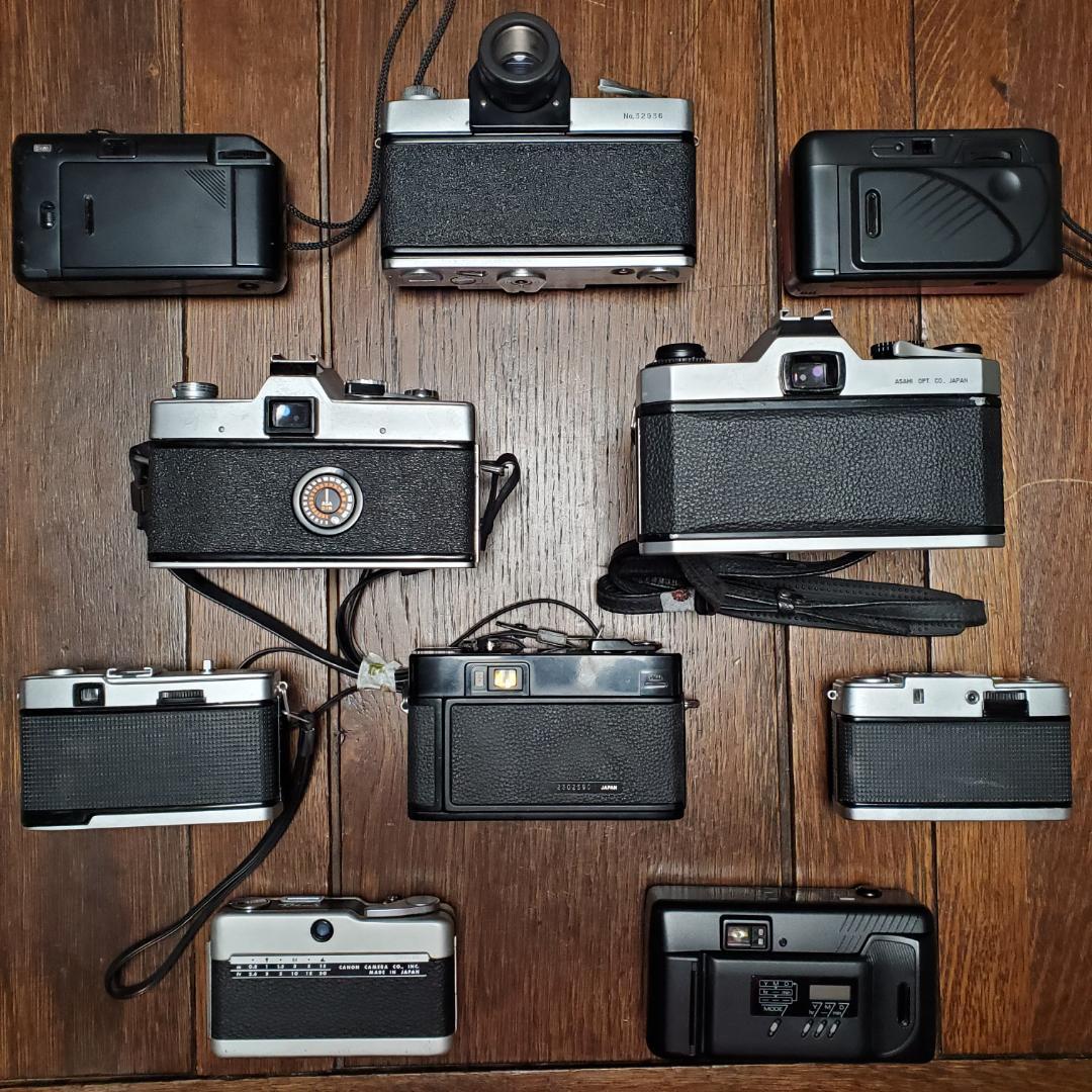 シャッター音確認済 フィルムカメラ10台 Canon Nikon TOPCON