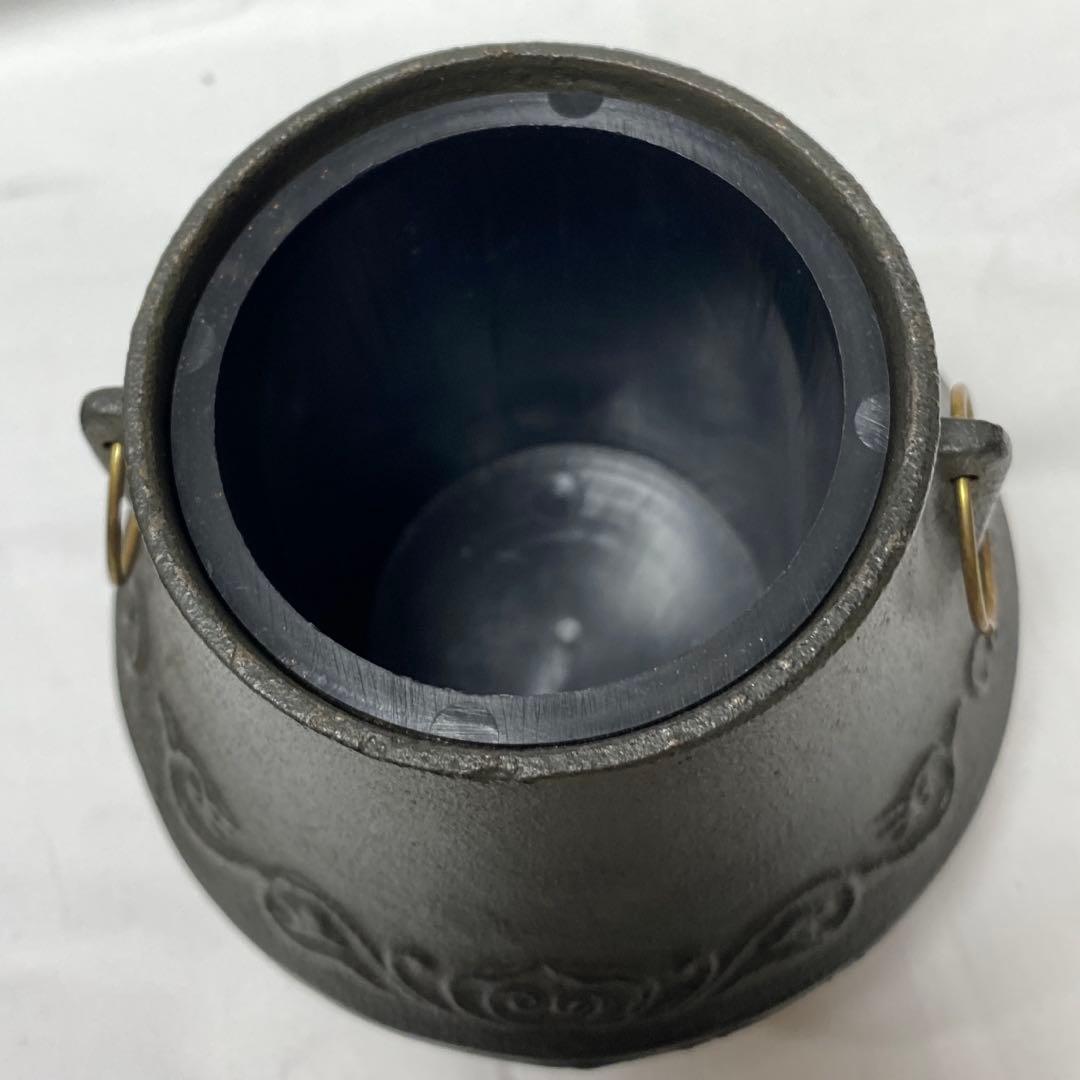 唐銅 鬼面風炉釜　コレクション用