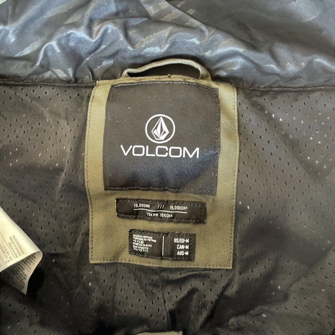 volcom オリーブグリーンサロペットウェア