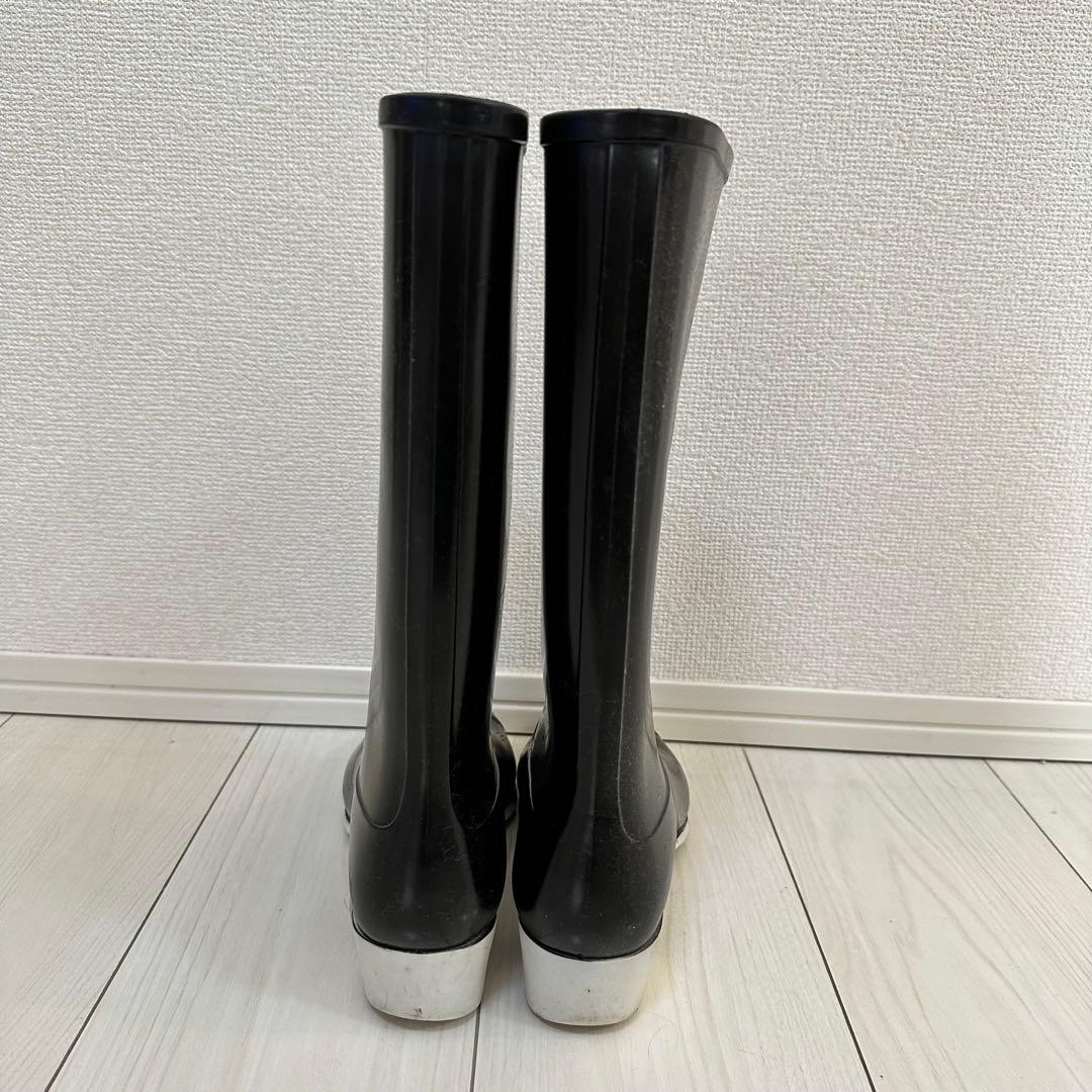 Chanel ブラック レインブーツ　長靴