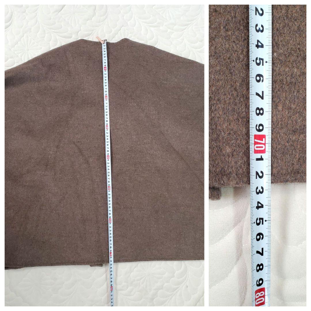 ヴェルメイユパーイエナ ダブルフェイスショートマントコート　ポンチョ ストール