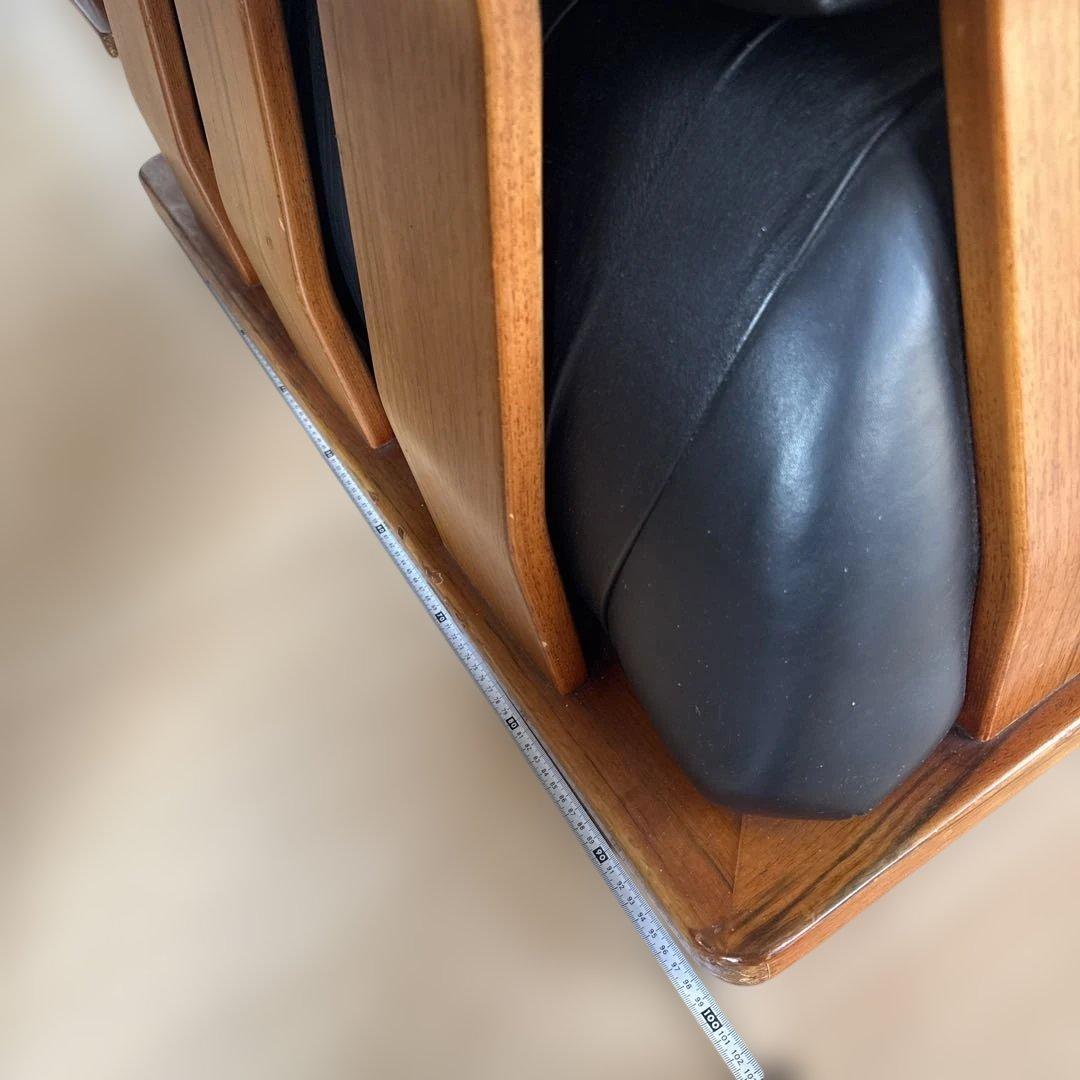 レア　Luciano Frigerio イタリア　黒レザー 1人掛けソファ