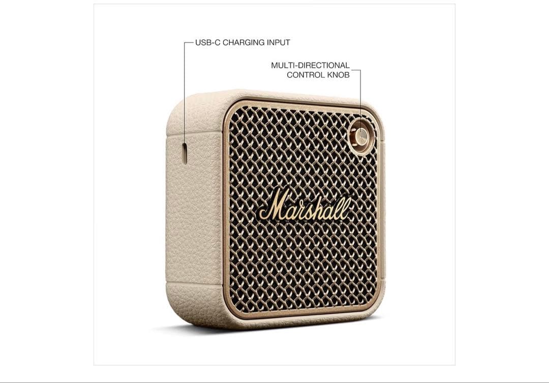Marshall ワイヤレスポータブル防水スピーカー Willen II
