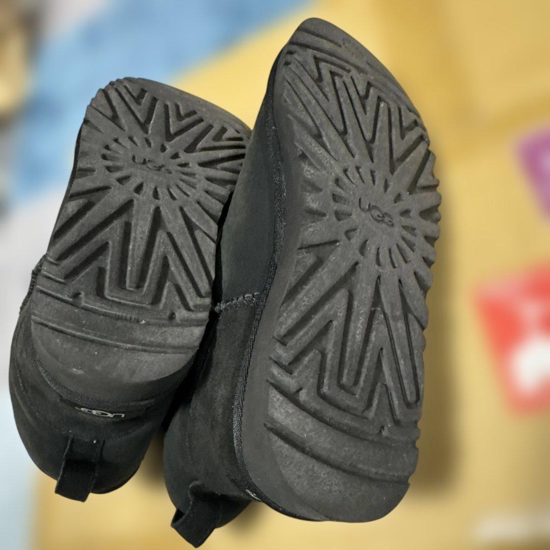 UGG ブラック ムートンブーツ　26 美品