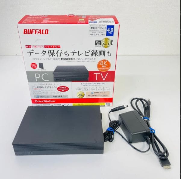 BUFFALO HD-EDS4U3-BE 4TB 外付けHDD