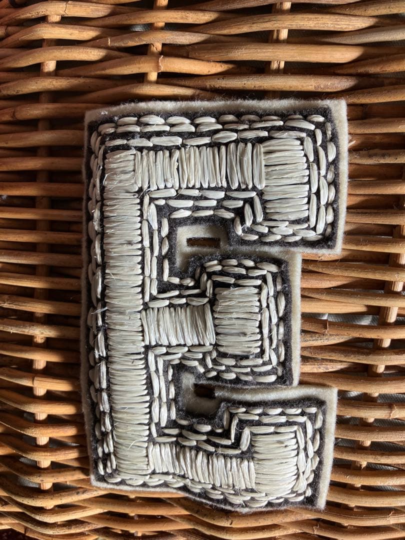 Eワッペン　ebagos ブラウンかごバッグ エバゴス