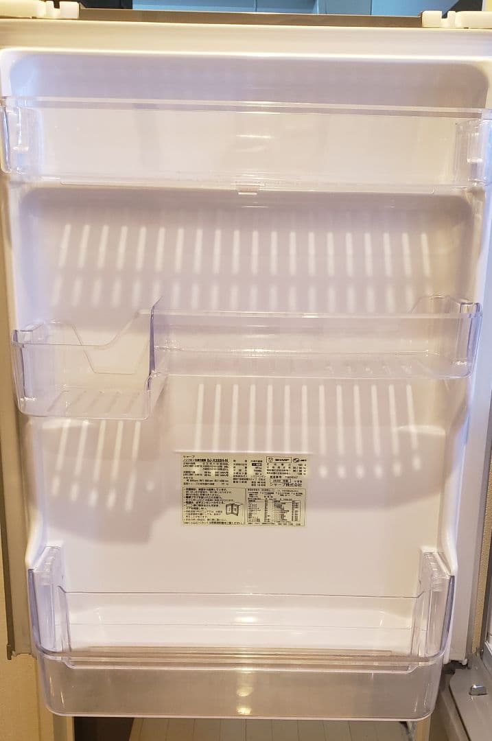 【送料込】SHARP 3ドア 冷蔵庫 SJ-X355H-N 2022年製