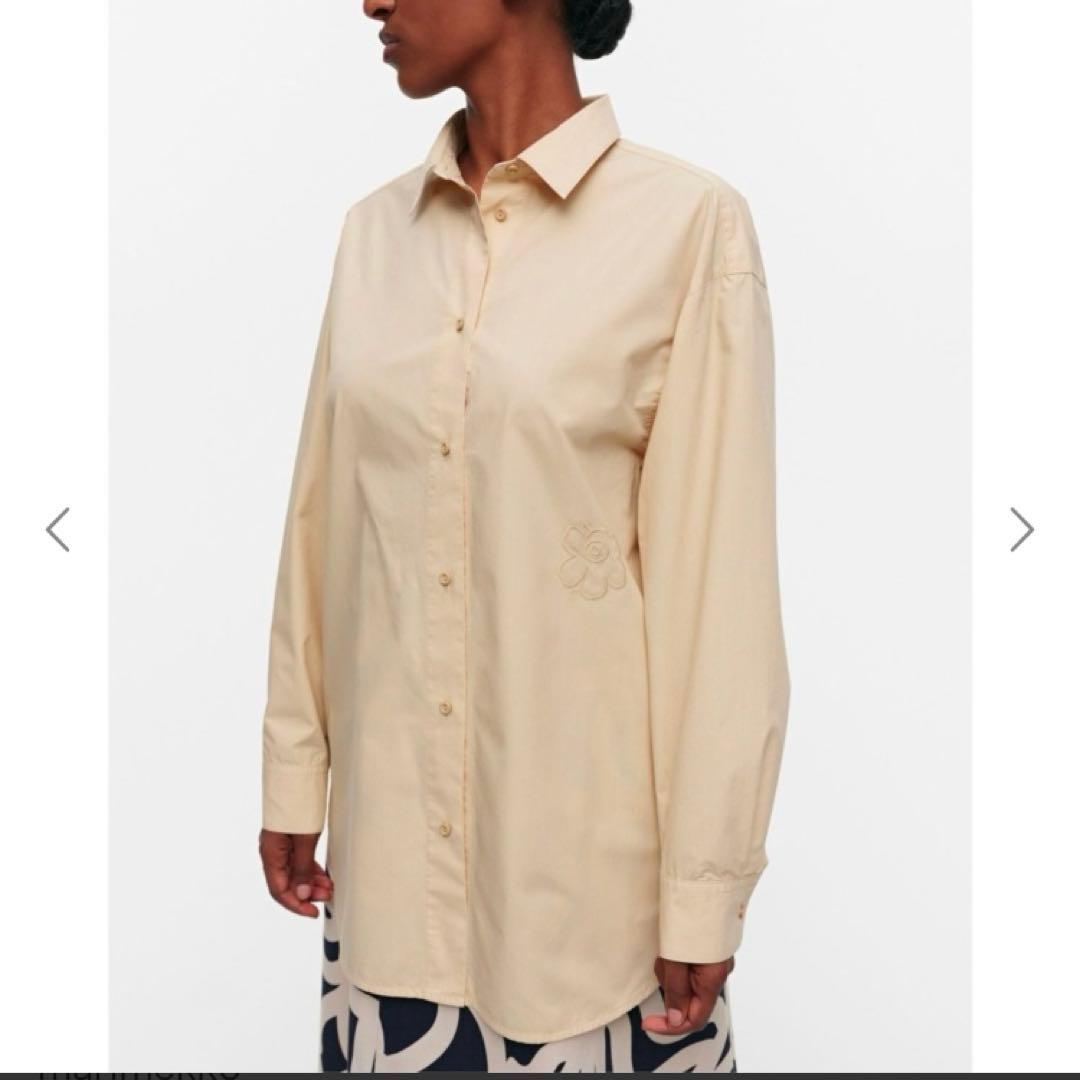 【2023SS】marimekko / Griste Solid コットンシャツ