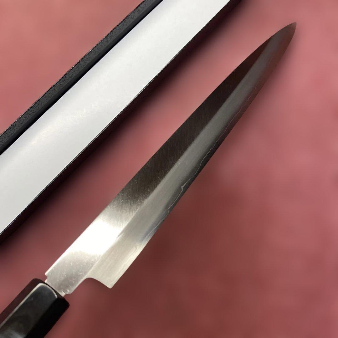 銀三　両刃　柳刃包丁　300㎜ 尺0寸