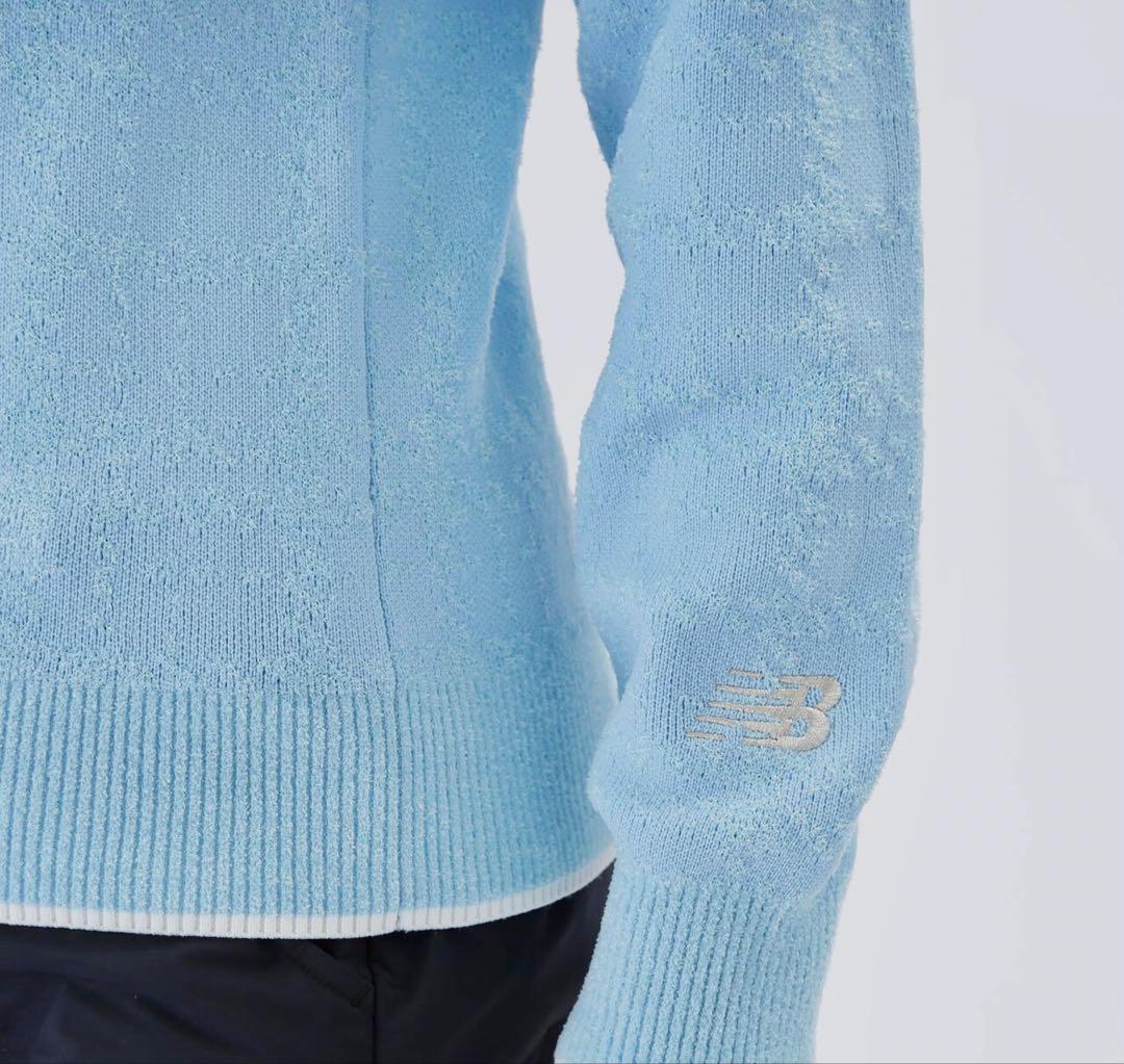 なみき着用☆New Balance Golf グレンチェック柄ハイネックニット