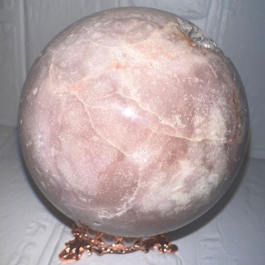 N⭐️スフィア⭐️ピンクアメジスト⭐️天然石⭐️水晶⭐️笑口⭐️笑い口⭐️アメジスト⭐️丸玉