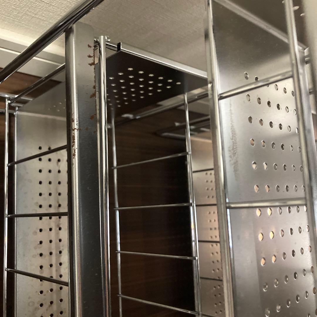 ヨシカワ 日本製 シンク下スライド収納 ステンレス　3点セット