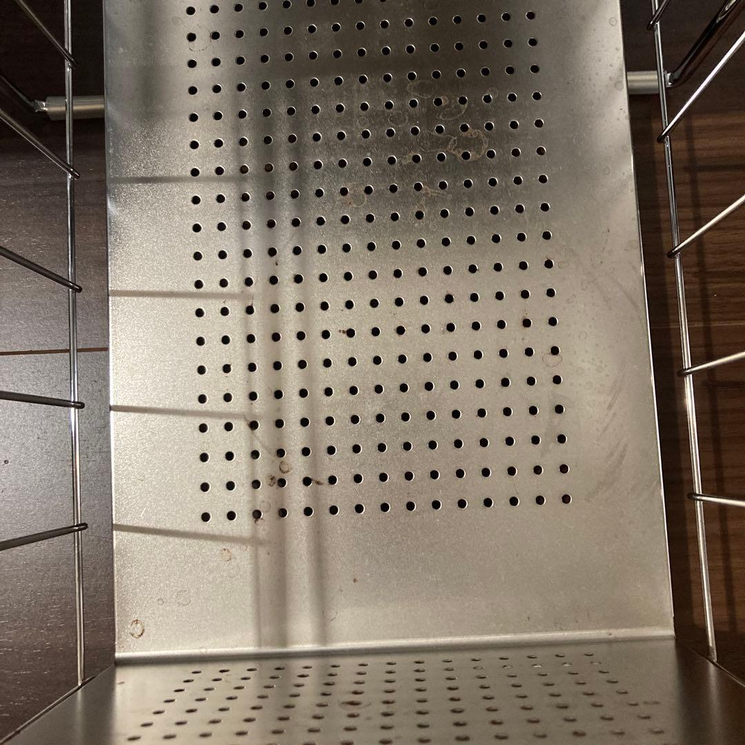 ヨシカワ 日本製 シンク下スライド収納 ステンレス　3点セット