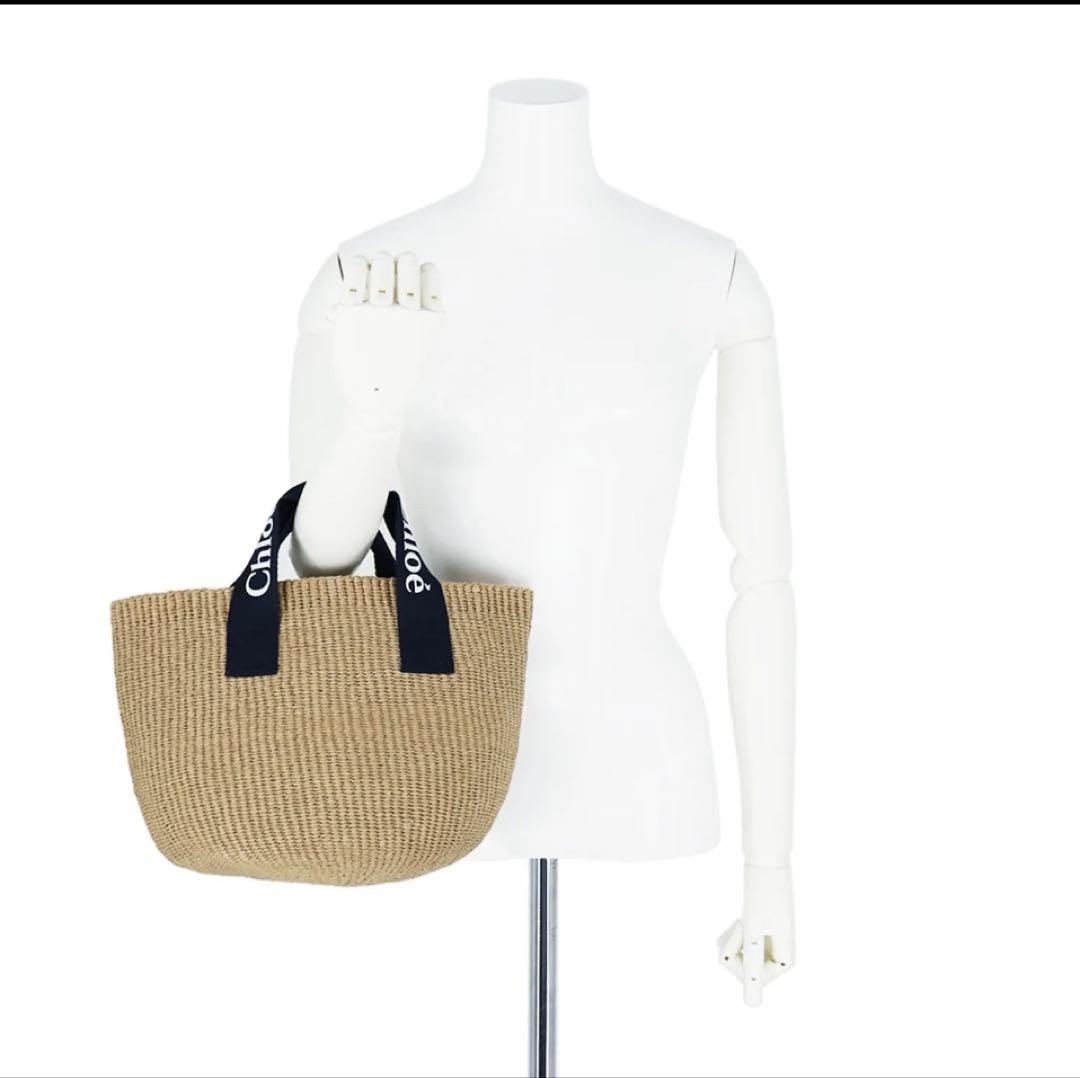 【美品】CHLOE トートバッグ バスケットバッグ 大人気 ロゴ カゴバッグ