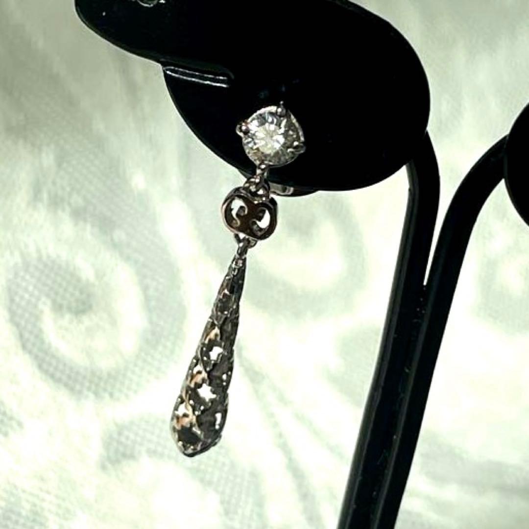 GUCCI グッチ ディアマンティッシマ ピアス 片耳用 K18WG ダイヤ