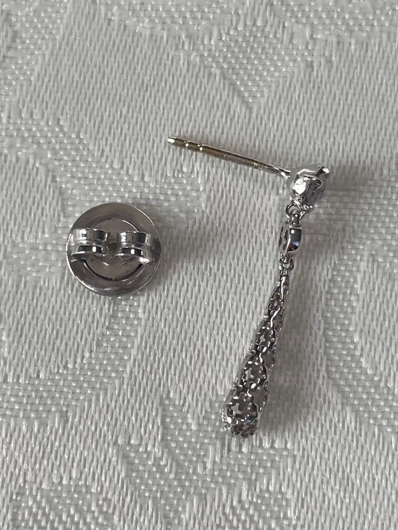 GUCCI グッチ ディアマンティッシマ ピアス 片耳用 K18WG ダイヤ