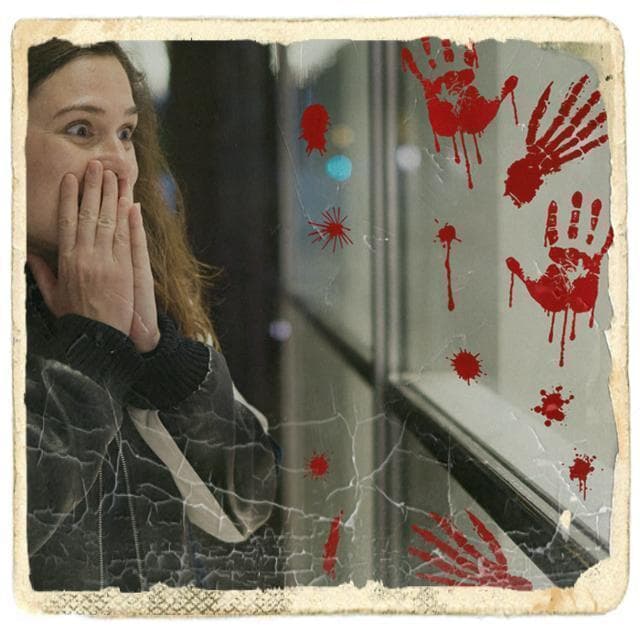 ステッカー大きめセット 3Dホラーハロウイン7ゾンビ　血まみれ  フット