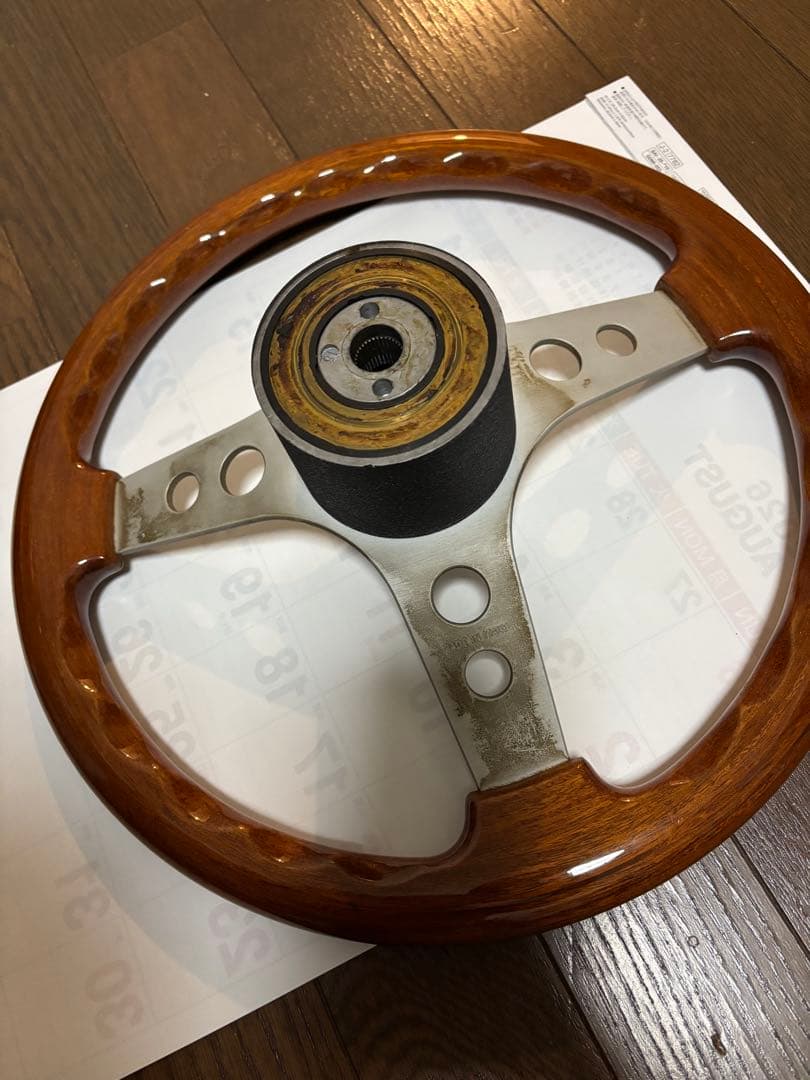 ステアリング　ハンドル　momo ウッド　O.B.A