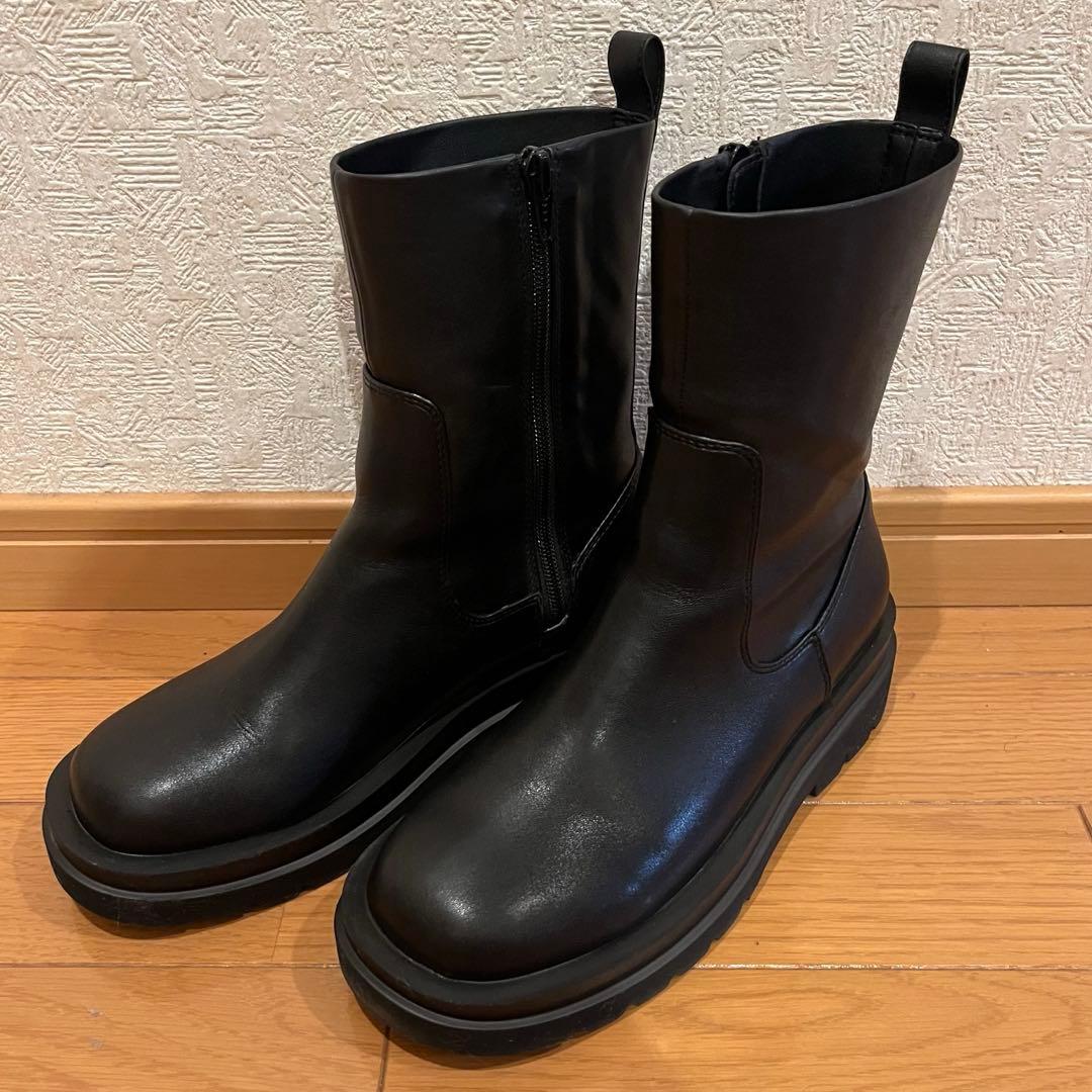 ADAM ET ROPE' ストレッチブーツ 39 ブラック