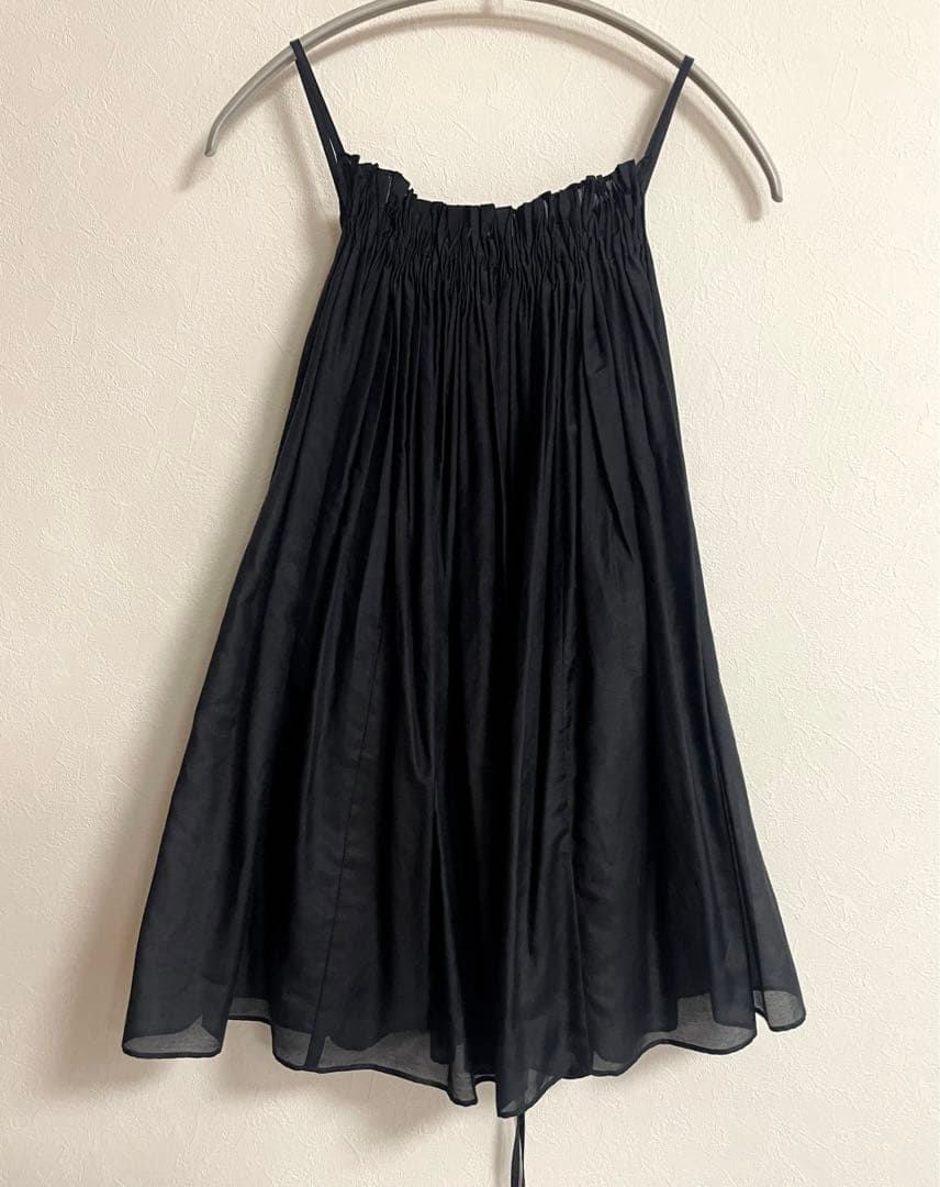 plage GATHERED DESIGN キャミ タグ付き　黒