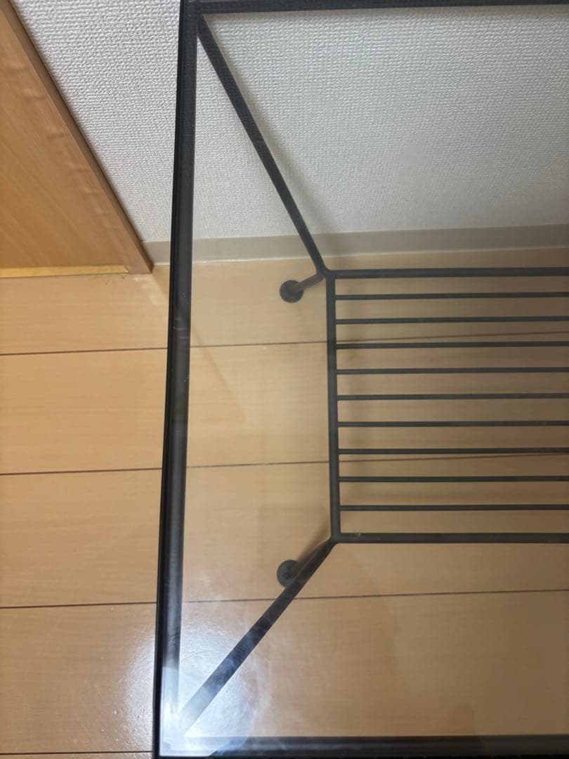 unico EDDY(エディ) ガラスアイアンテーブル