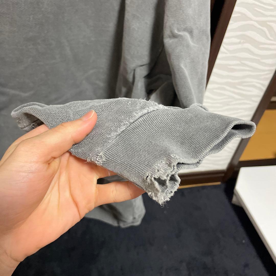 USED加工 Girls Don't Cry スウェットシャツ グレー 古着