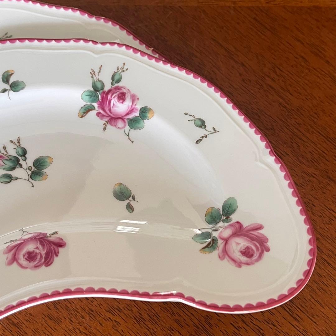 【レア美品】リチャードジノリ★アンティックローズ★クレッセント　2枚