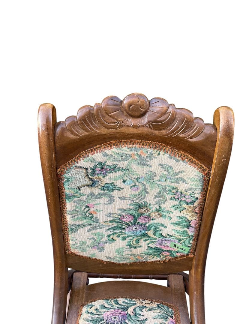 折りたたみロッキンチェア 送料込み ビンテージ アンティーク ゴブラン織