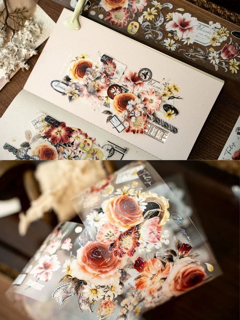 ⭐️SALE⭐️Hoshi奶芙《春野薄雾》海外マスキングテープ　マステ 【2671】