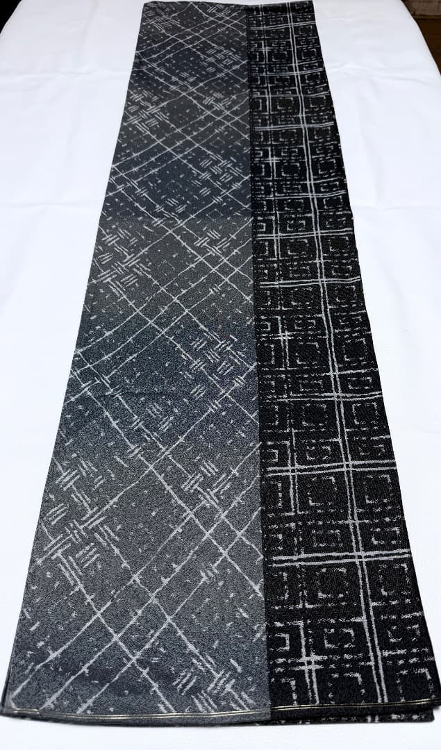 高級 袋帯 正絹 全通柄 西陣紹絕織 ブラック シャレ帯 洒落帯 訪問着 お召し