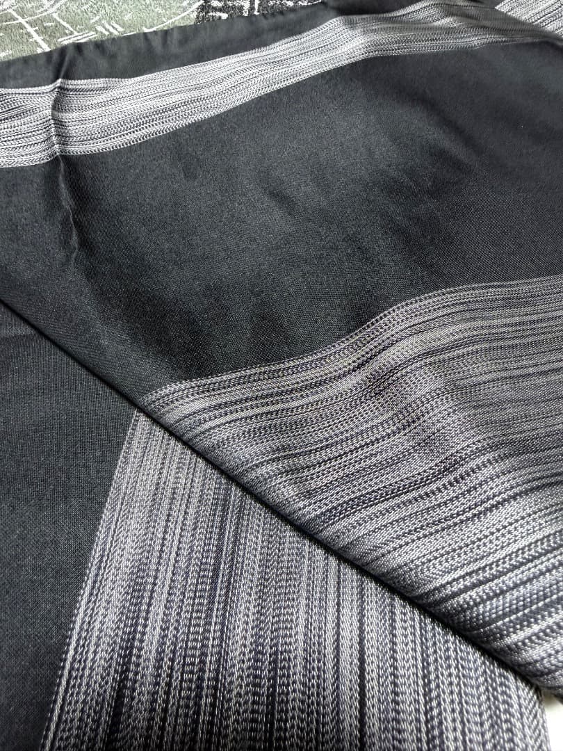 高級 袋帯 正絹 全通柄 西陣紹絕織 ブラック シャレ帯 洒落帯 訪問着 お召し