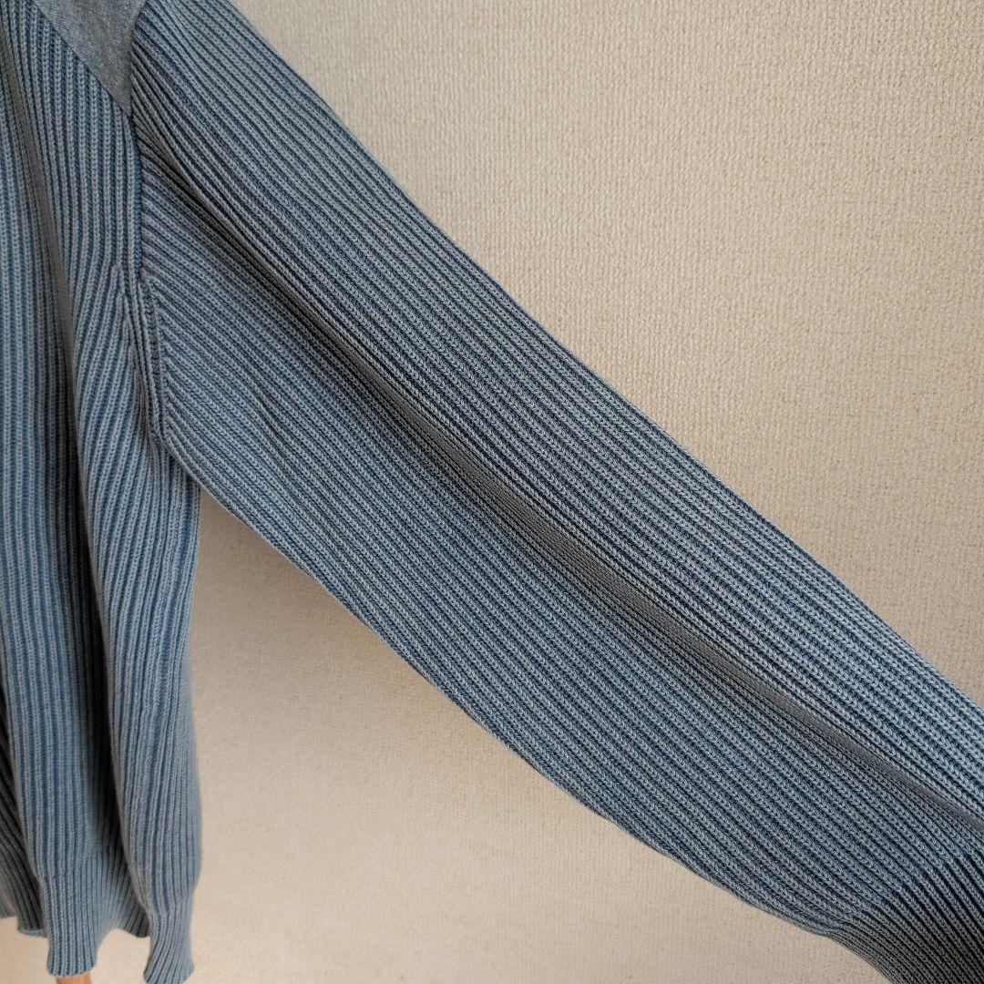 極美品 ナンバーナイン ミリタリーニット リブ編みセーター 厚手 カシミヤ混