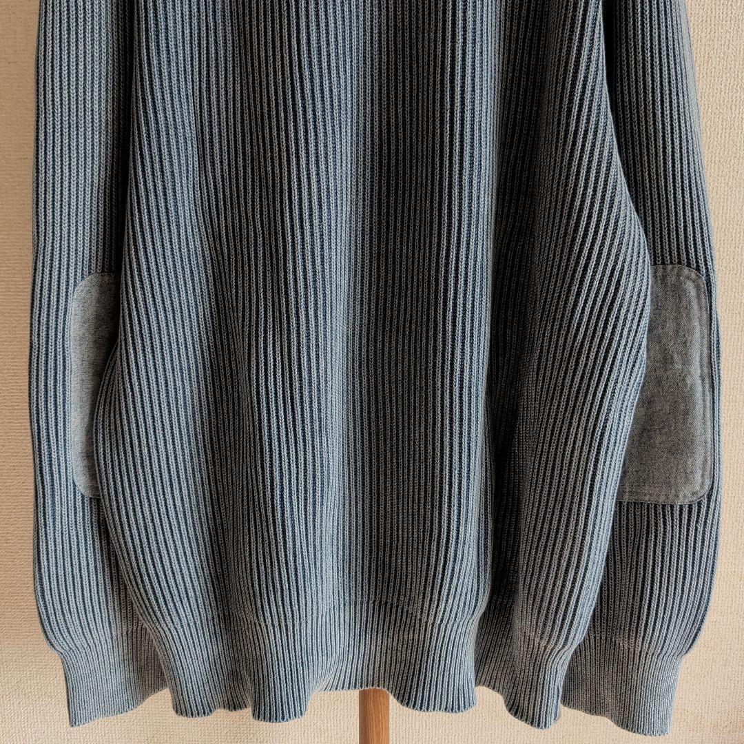 極美品 ナンバーナイン ミリタリーニット リブ編みセーター 厚手 カシミヤ混