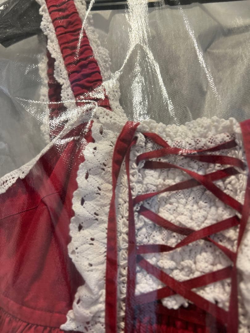 ベビードールジャンパースカート エンジ